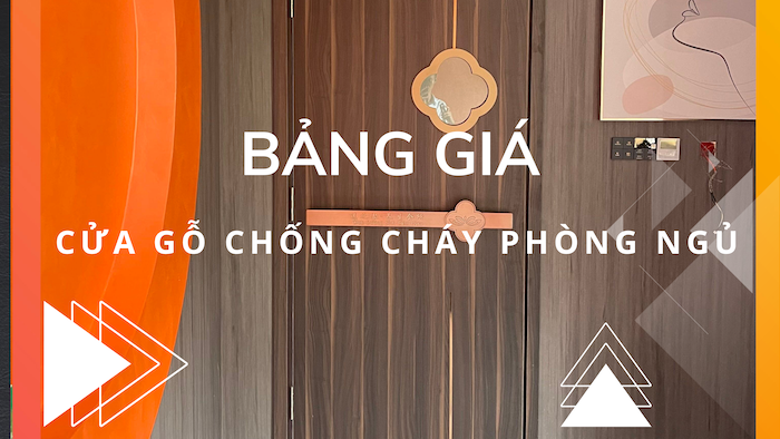 Giá cửa gỗ chống cháy phòng ngủ