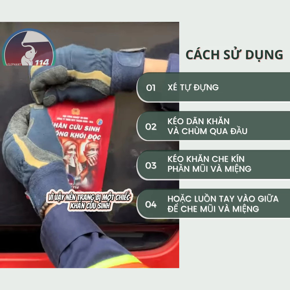 Mặt nạ chống khói mặt nạ phòng độc MNATV-01